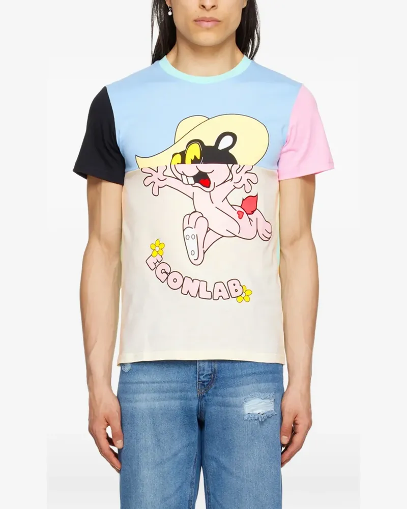 Egonlab Hysteric printed T-shirt - Blau Blau