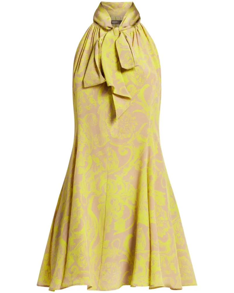 Versace Barocco Minikleid - Gelb Gelb