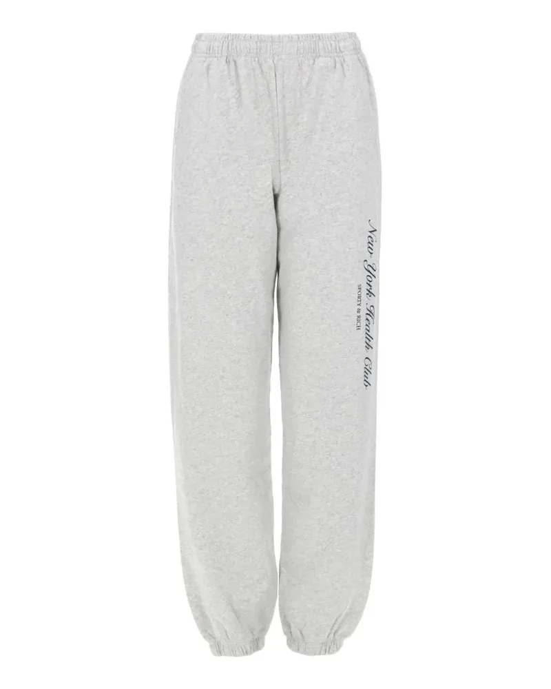 SPORTY & RICH logo-print track pants - Grau Grau