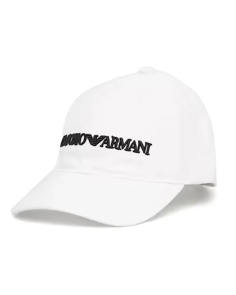 Armani Exchange embroidered-logo baseball cap - Weiß Weiß