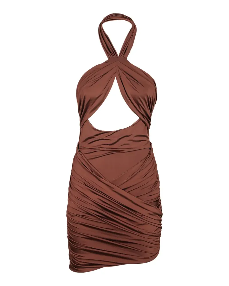 Amen draped-design mini dress - Braun Braun
