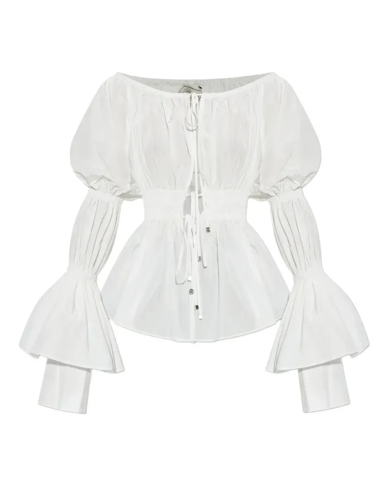 Blumarine Schulterfreies Oberteil - Weiß Weiß