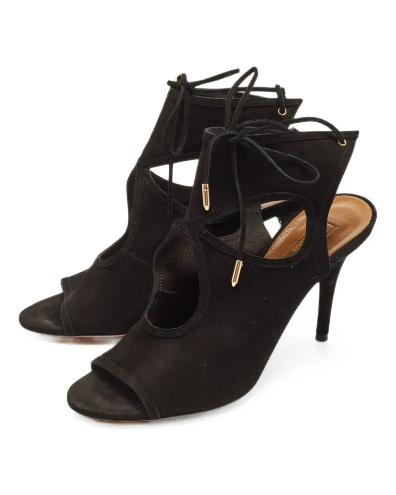 Aquazzura Sexy Thing Sandalen mit Cut-Out - Schwarz Schwarz