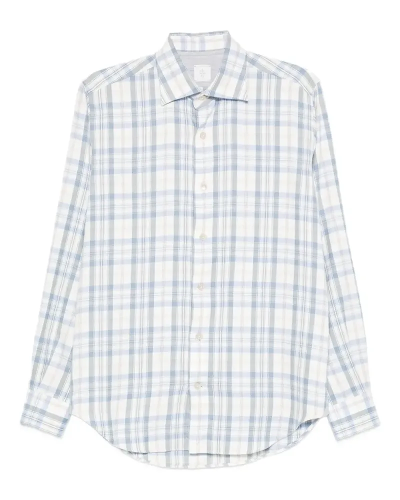 Eleventy Kariertes Hemd - Blau Blau