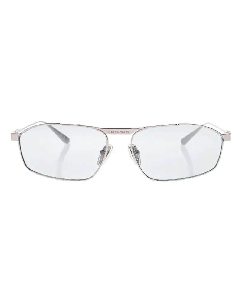 Balenciaga geometic-frame sunglasses - Silber Silber