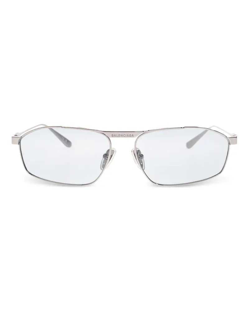 Balenciaga geometic-frame sunglasses - Silber Silber