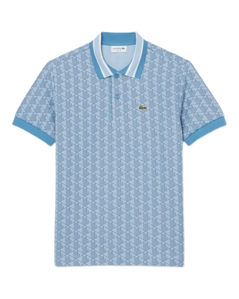 Lacoste Poloshirt mit Monogramm - Blau Blau