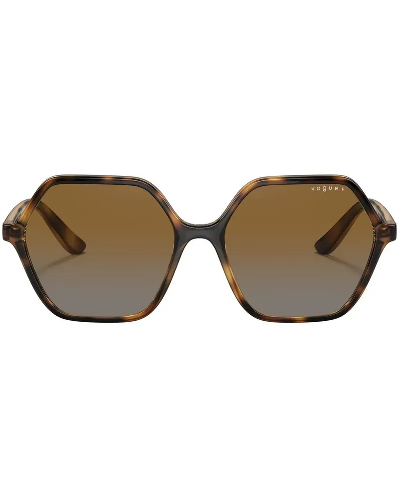 Vogue Sonnenbrille mit geometrischem Gestell - Braun Braun