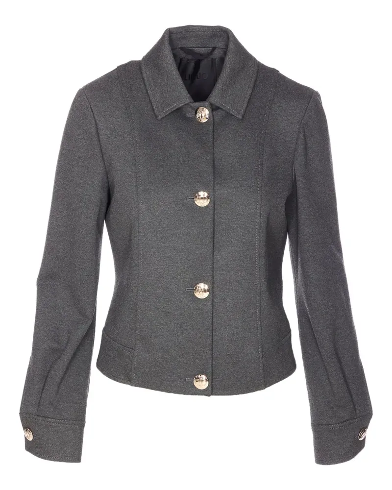 Liu Jo Jacke mit spitzem Kragen - Grau Grau
