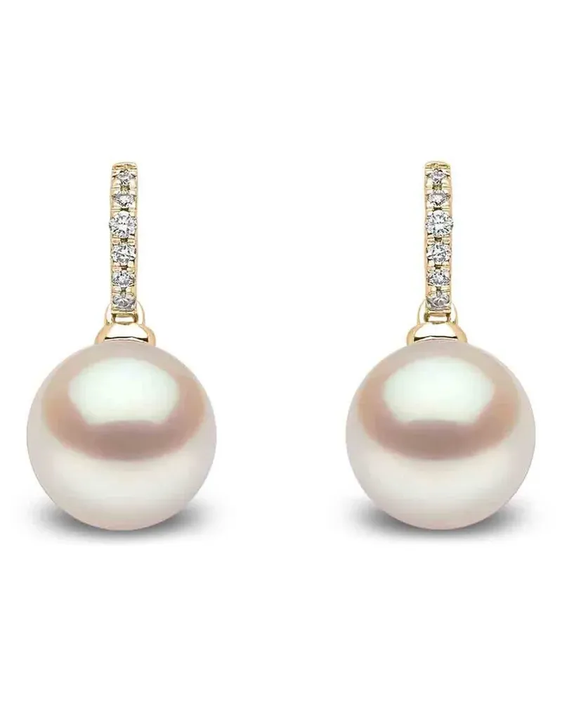 YOKO London 18kt Gelbgoldohrringe mit Perlen Gold