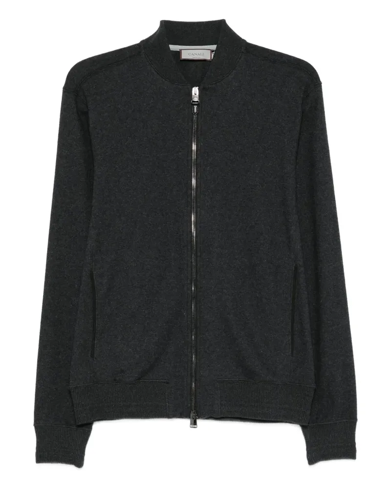 Canali Jacke mit Reißverschluss - Grau Grau