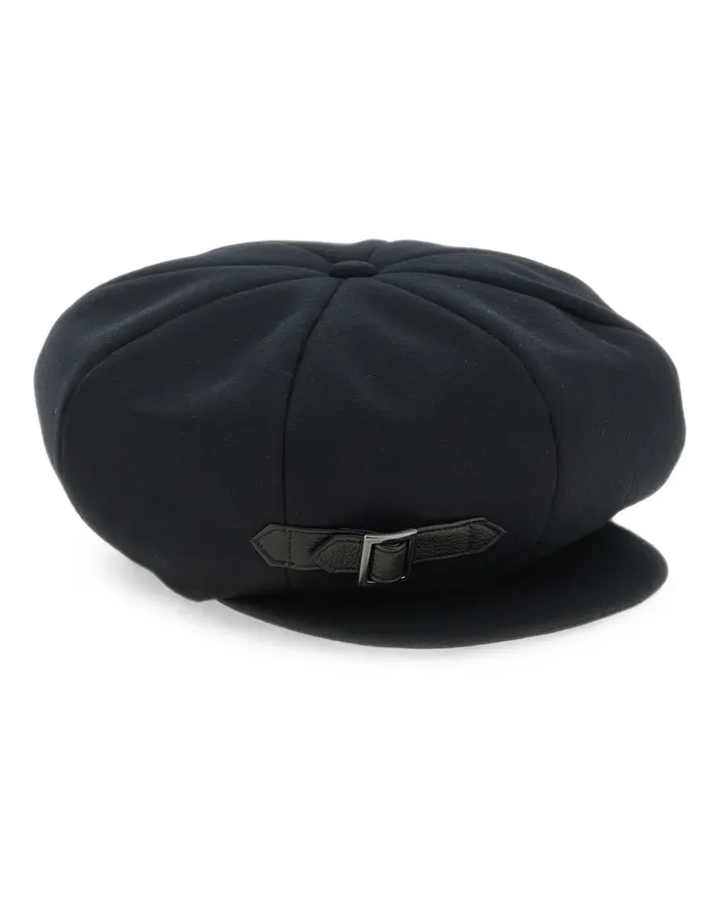 Yohji Yamamoto Baseballkappe mit 8 Einsätzen - Blau Blau