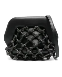 THEMOIRÈ Gea Knots Strass Clutch Schwarz