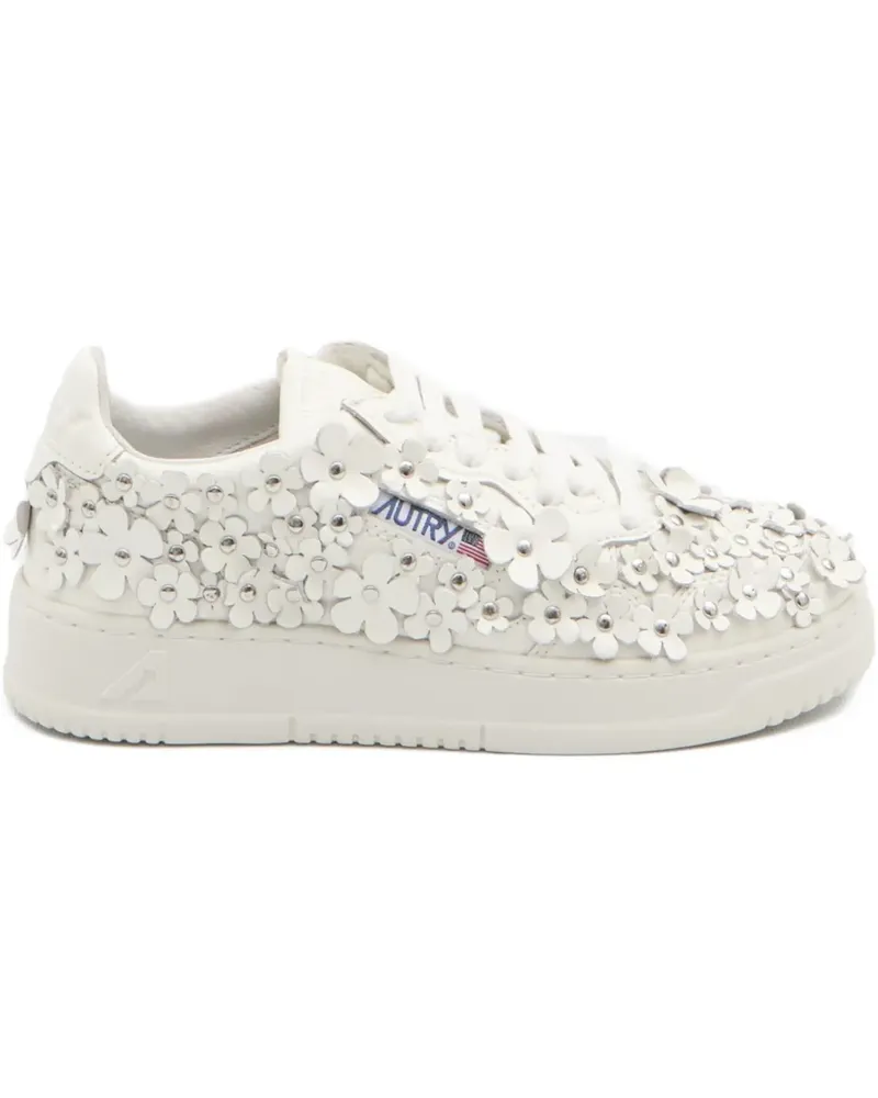 AUTRY Medalist Sneakers mit Blumendetail - Weiß Weiß