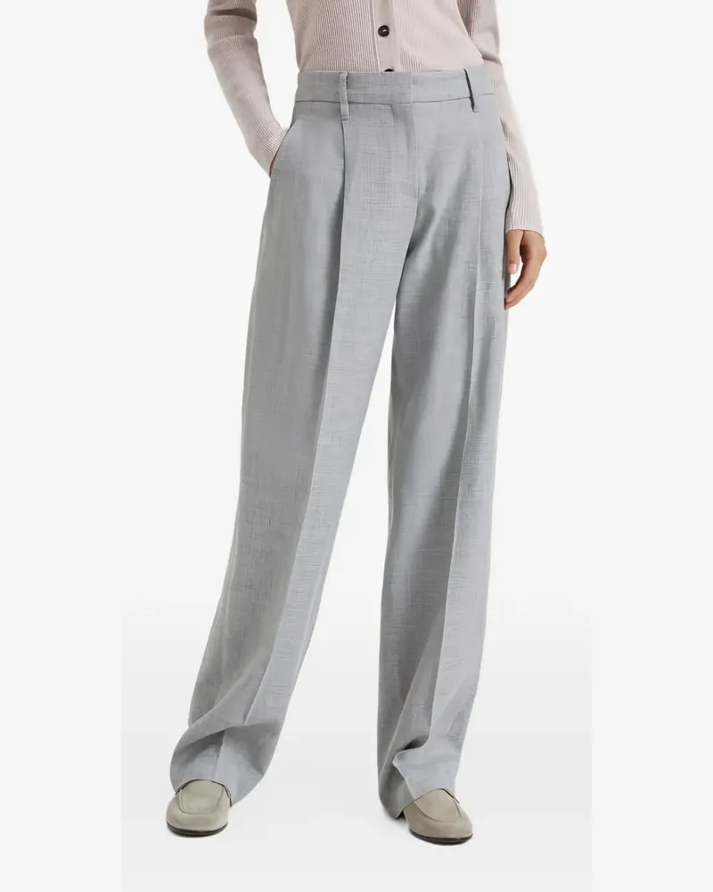Brunello Cucinelli pleated tailored trousers - Grau Grau