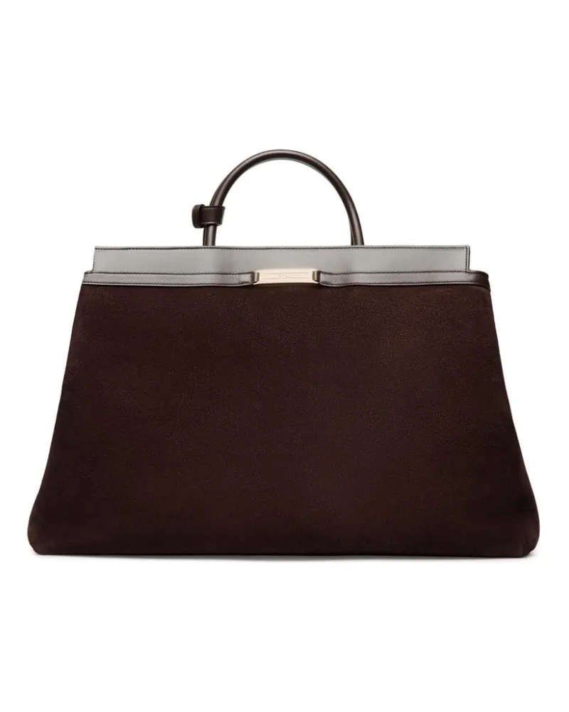 Bally Deco Tote Bag Braun