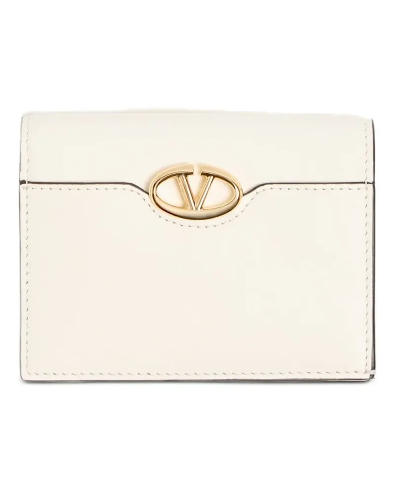 Valentino Garavani Portemonnaie mit Logo-Schild - Nude Nude