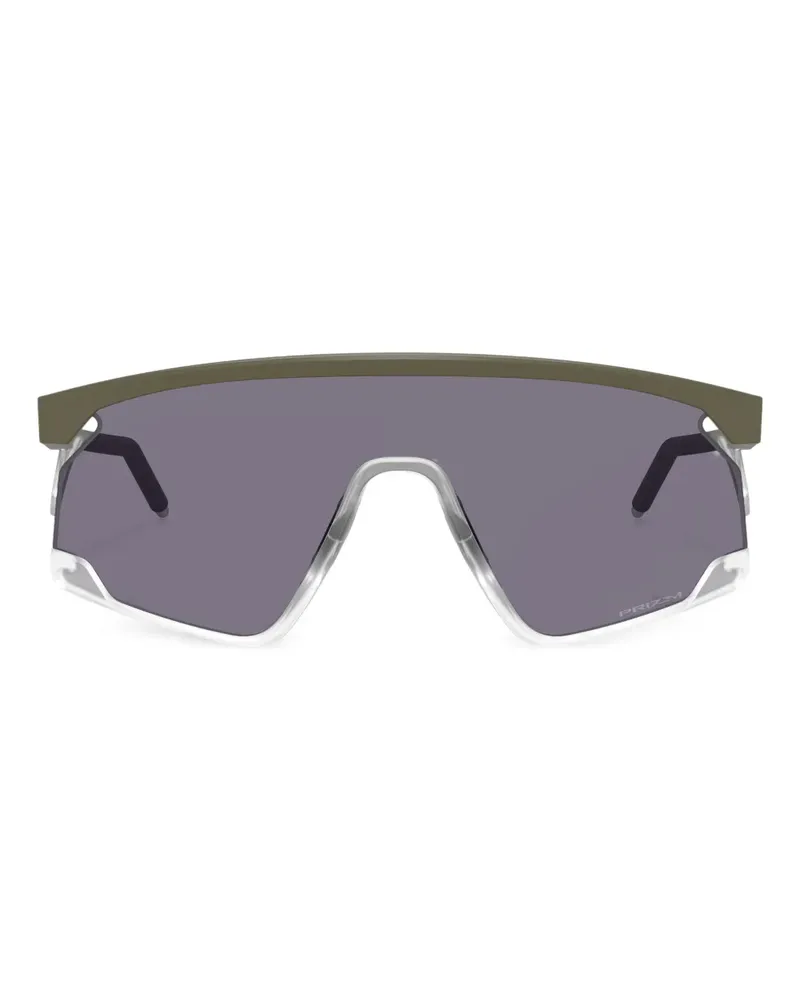 Oakley Sonnenbrille mit Shield-Gestell - Schwarz Schwarz