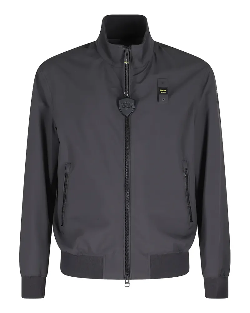Blauer Anson zip-fastening jacket - Schwarz Schwarz