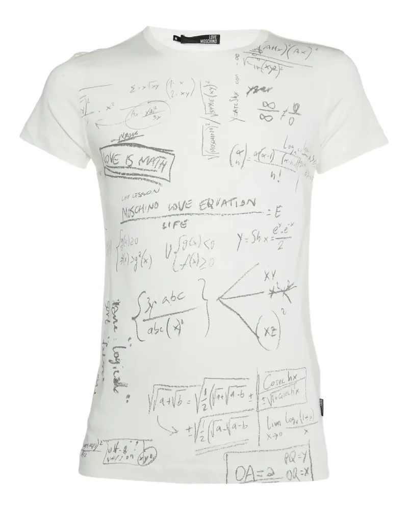 Moschino T-Shirt mit grafischem Print - Weiß Weiß