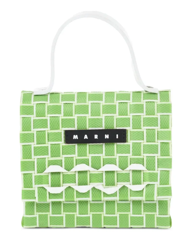 Marni mini Joy woven bag - Grün Grün