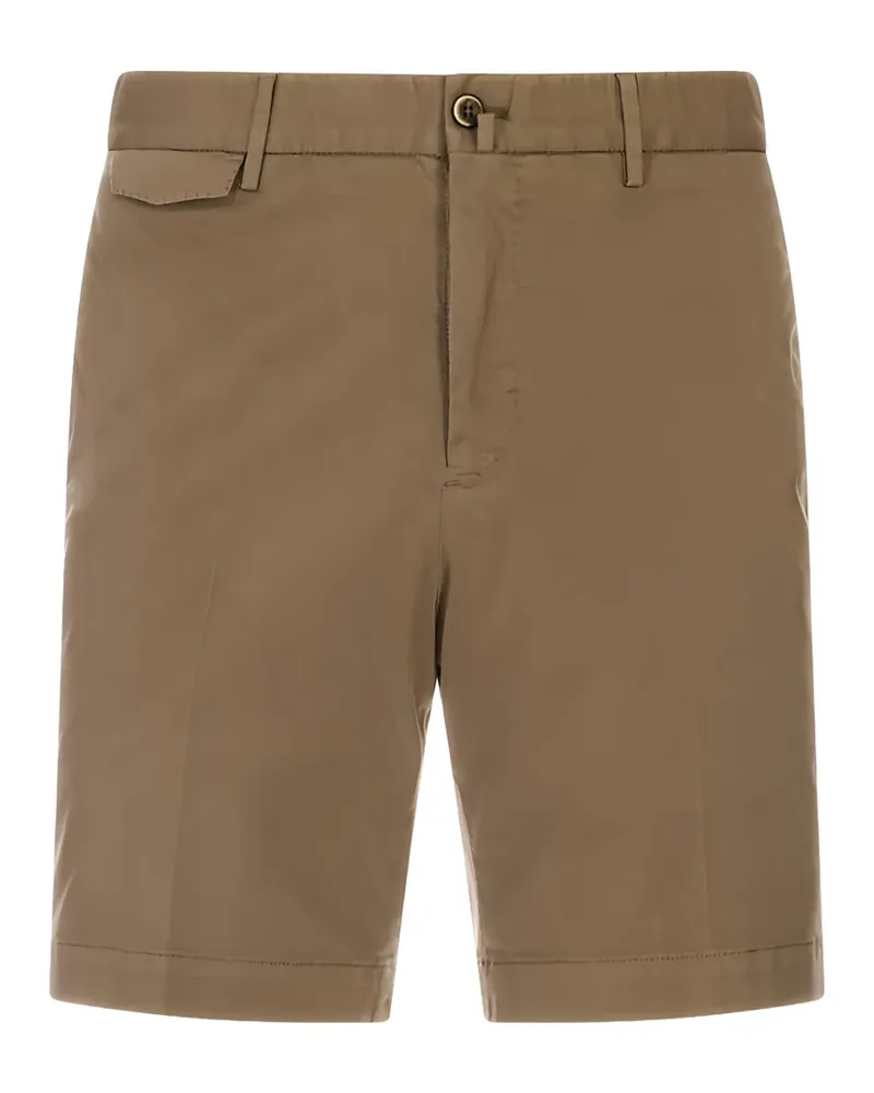 PT TORINO pressed-crease tailored shorts - Nude Nude
