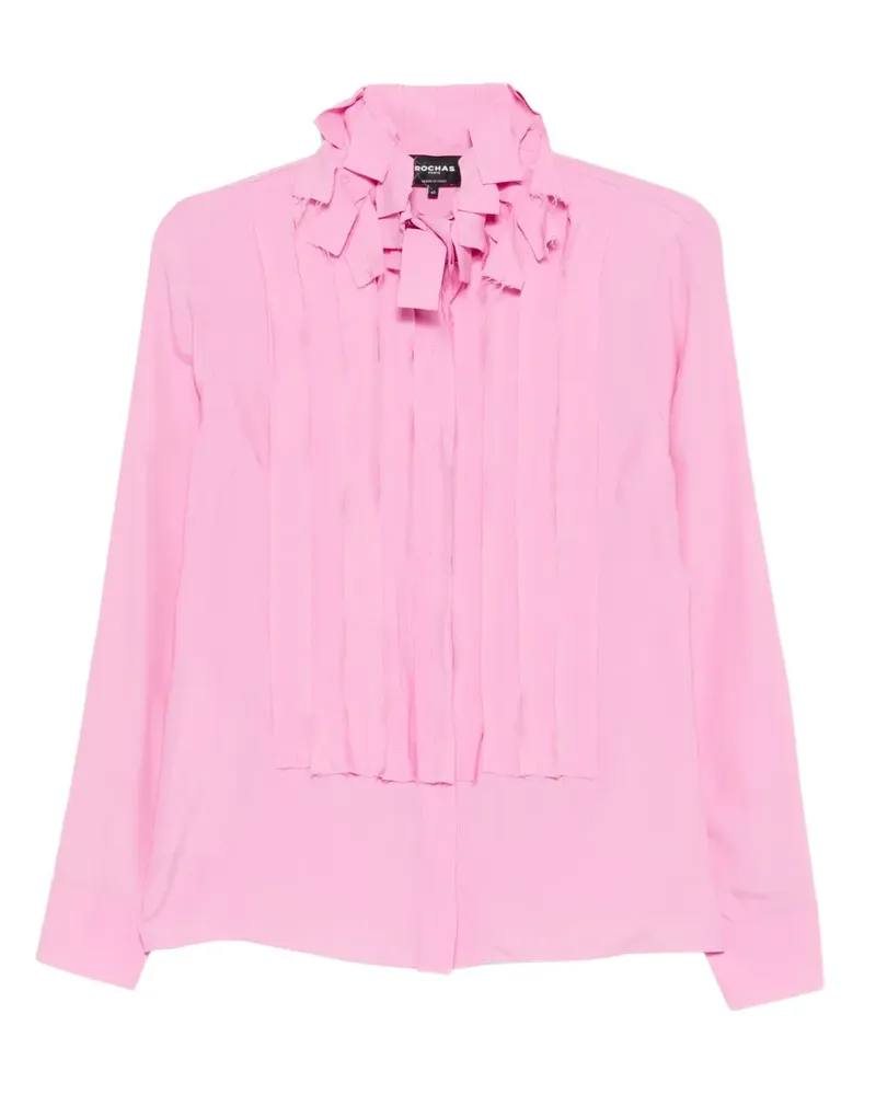 Rochas Hemd mit Falten - Rosa Rosa