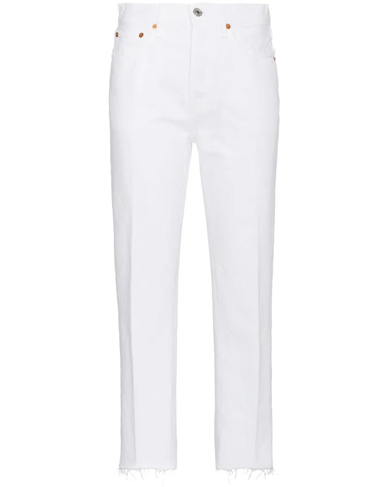 RE/DONE Stove Pipe Jeans - Weiß Weiß