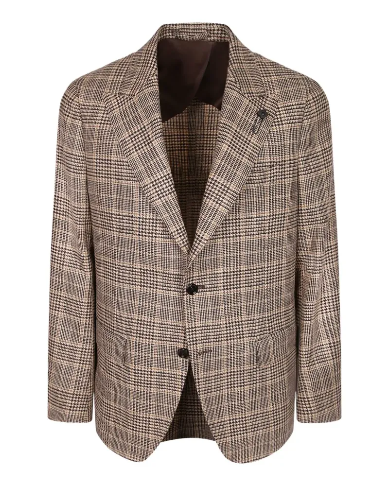 LARDINI Sakko mit Prince of Wales-Karo - Braun Braun