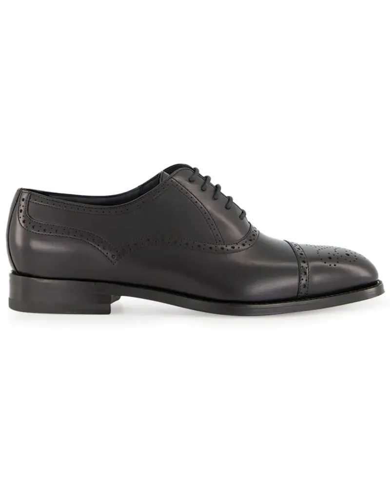 Manolo Blahnik brogue derby leather shoes - Braun Braun