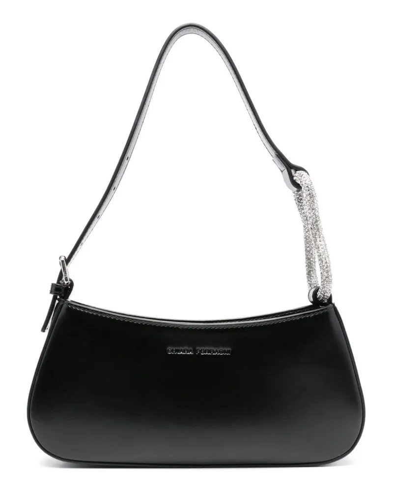 Chiara Ferragni Loop Schultertasche mit Strass Schwarz