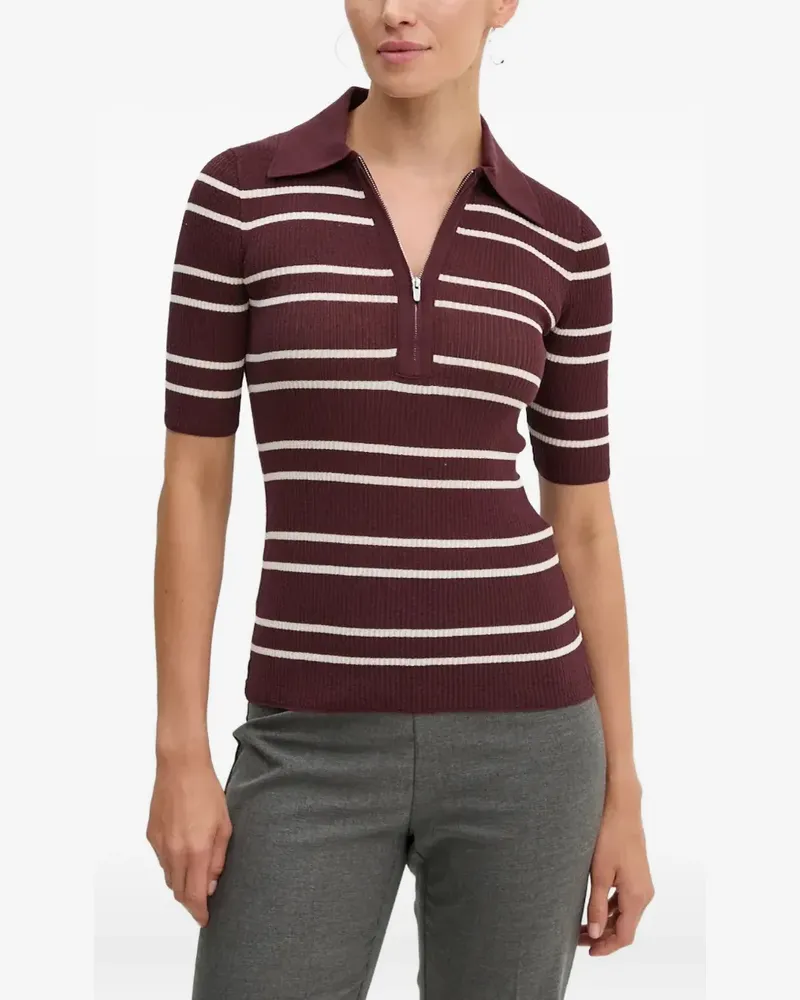 A.L.C. Gestreiftes Poloshirt - Rot Rot