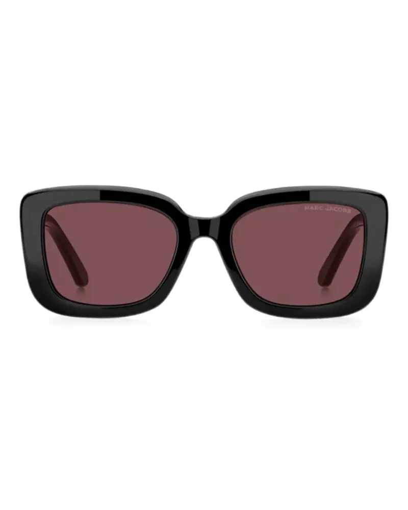 Marc Jacobs Sonnenbrille mit eckigem Gestell - Schwarz Schwarz