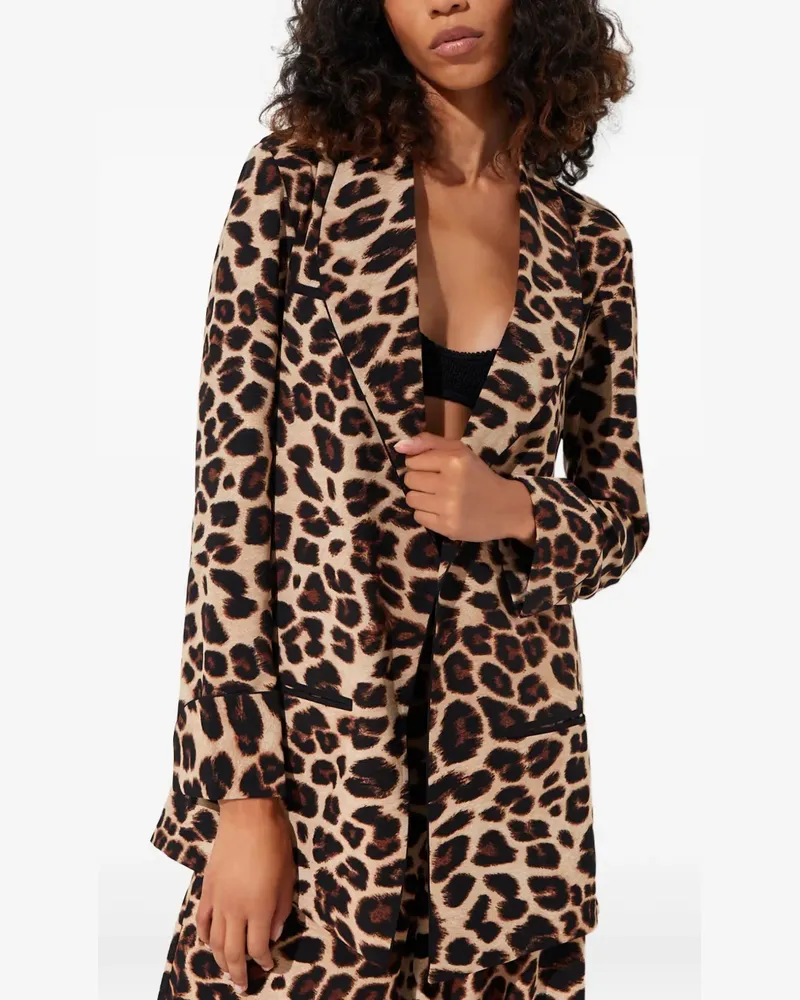 Mystique Safari animal-print blazer - Nude Nude