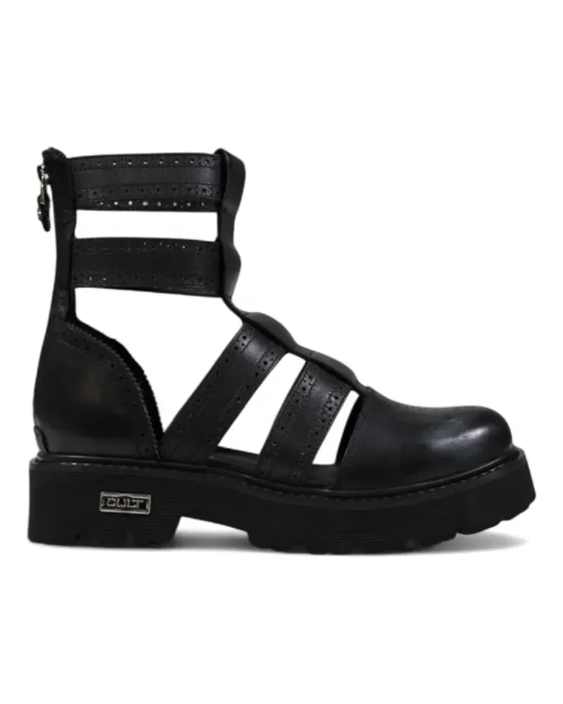 Cult brogue-detail platform sandals - Schwarz Schwarz