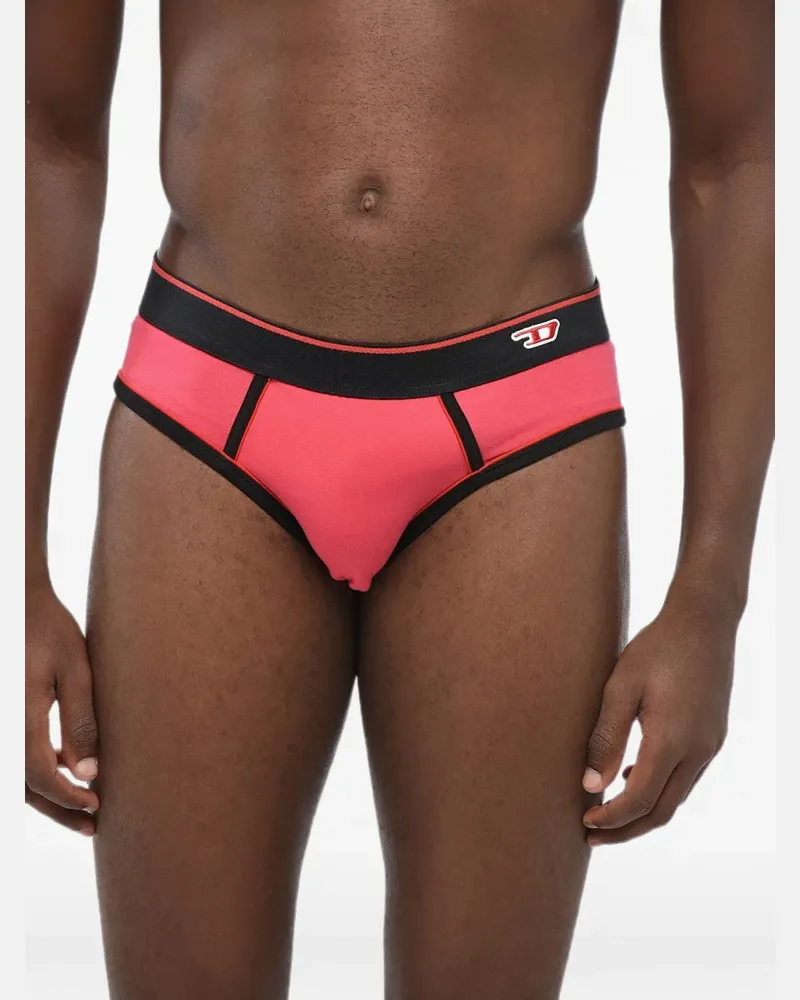 Diesel Slip mit Logo-Patch - Rosa Rosa