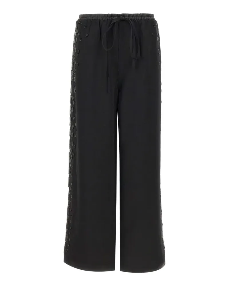 JACQUES sequin-embellished palazzo pants - Schwarz Schwarz