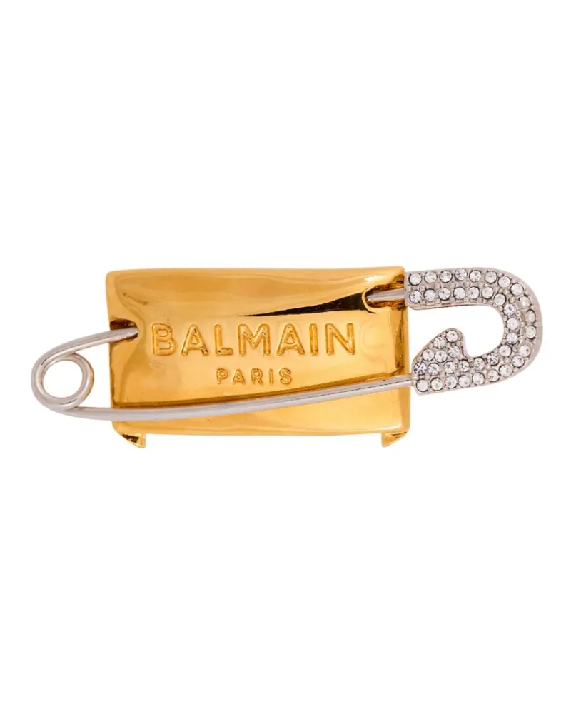 Balmain Sicherheitsnadel-Brosche - Gold Gold