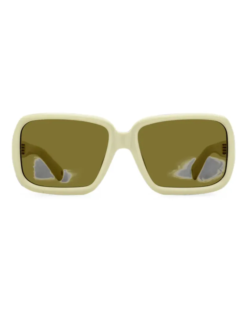 Jacquemus Cabana Sonnenbrille mit eckigem Gestell - Nude Nude