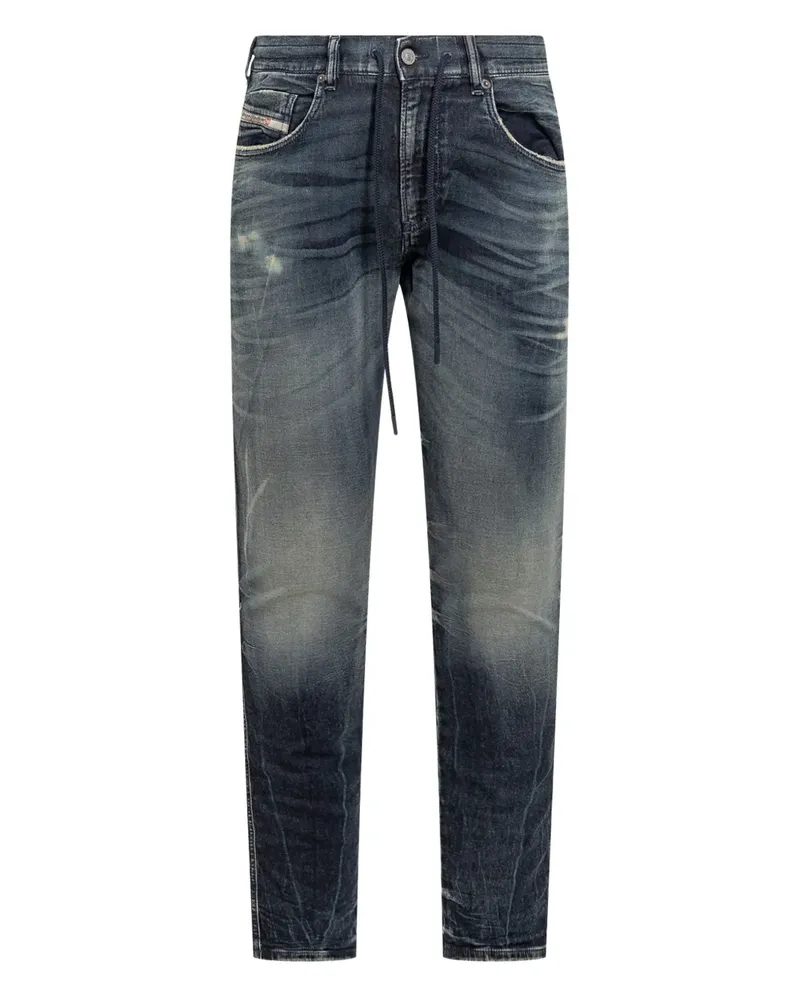 Diesel drawstring distressed slim-fit jeans - Blau Blau