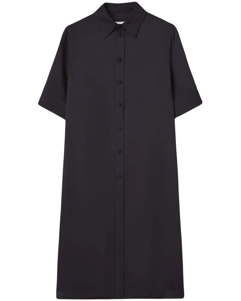 Jil Sander Midikleid mit kurzen Ärmeln - Blau Blau
