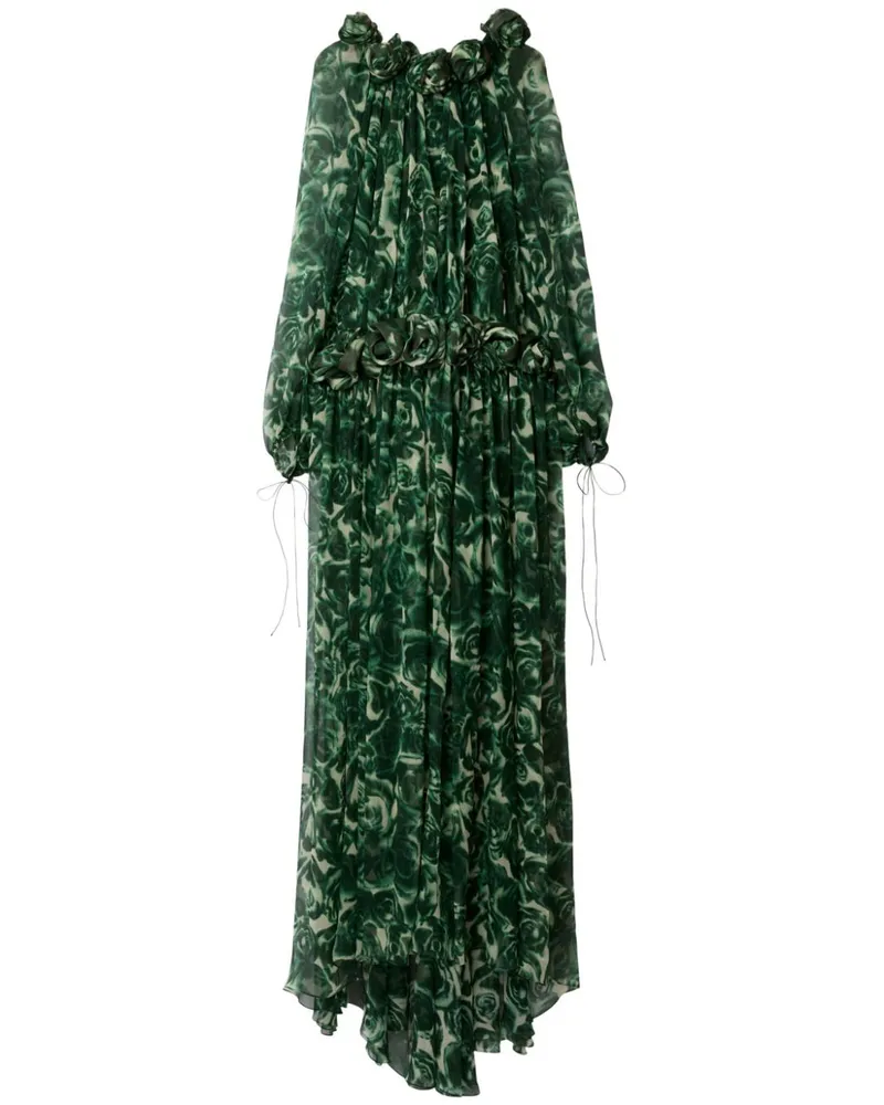 Burberry Maxikleid aus Seide - Grün Grün