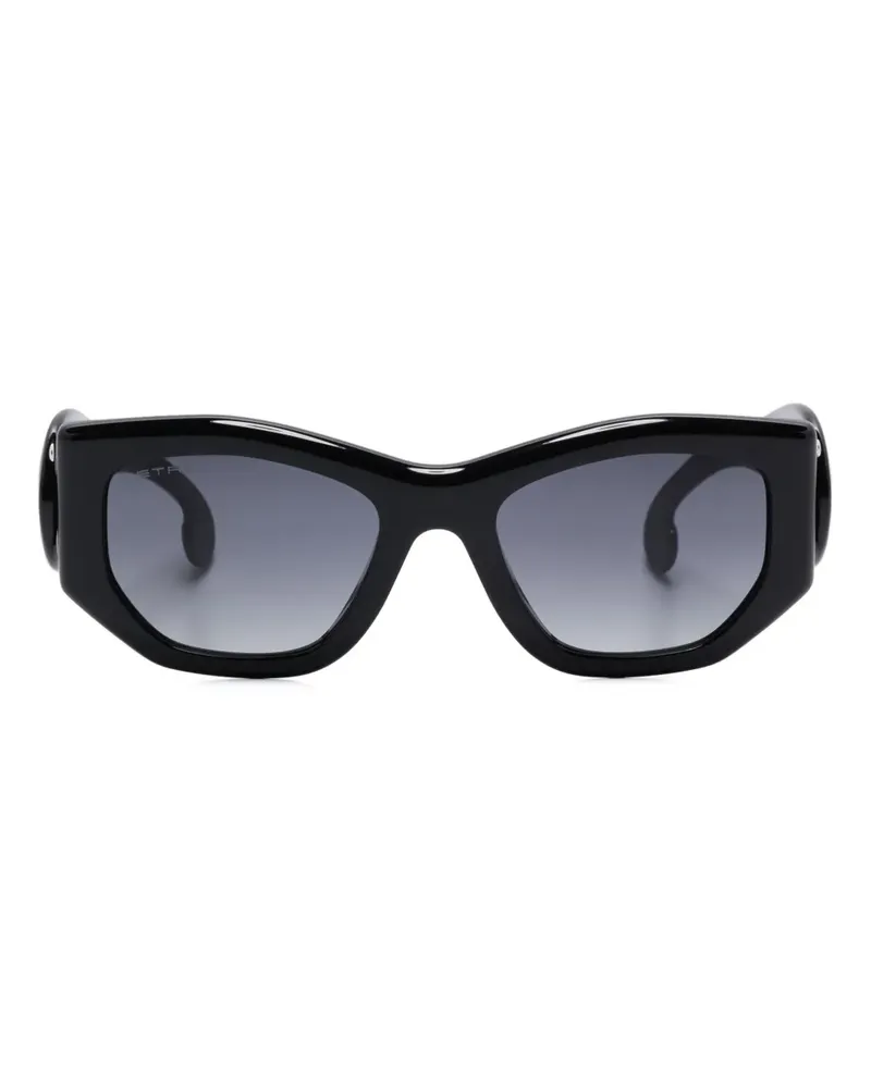 Etro paisley Sonnenbrille - Schwarz Schwarz