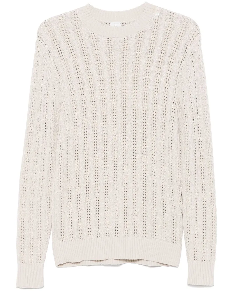 Eleventy Pullover mit Lochstrickmuster - Nude Nude