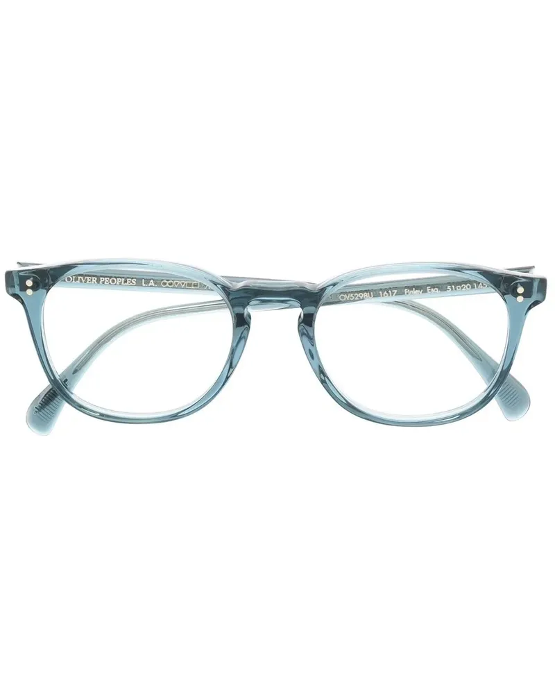 Oliver Peoples Eckige Finley Brille - Blau Blau