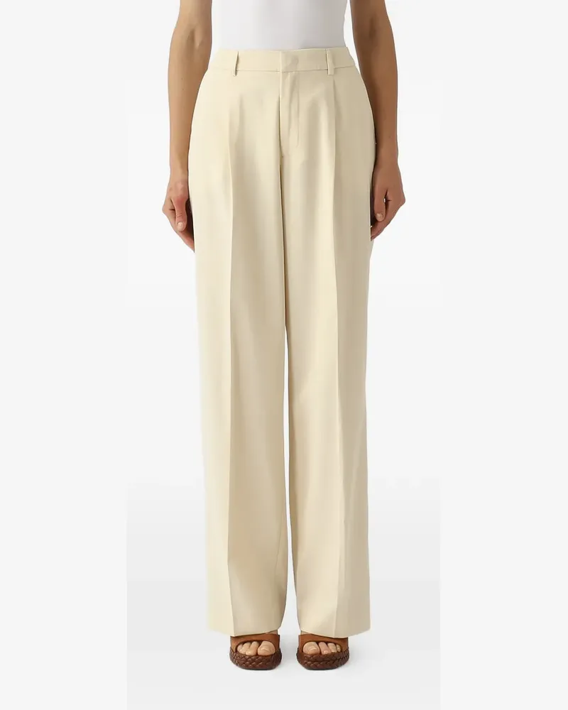 PT TORINO pleated wide-leg trousers - Nude Nude