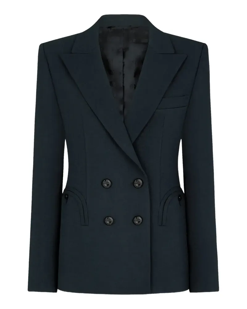 Blazé Milano double-breasted Smiley-pocket blazer - Blau Blau