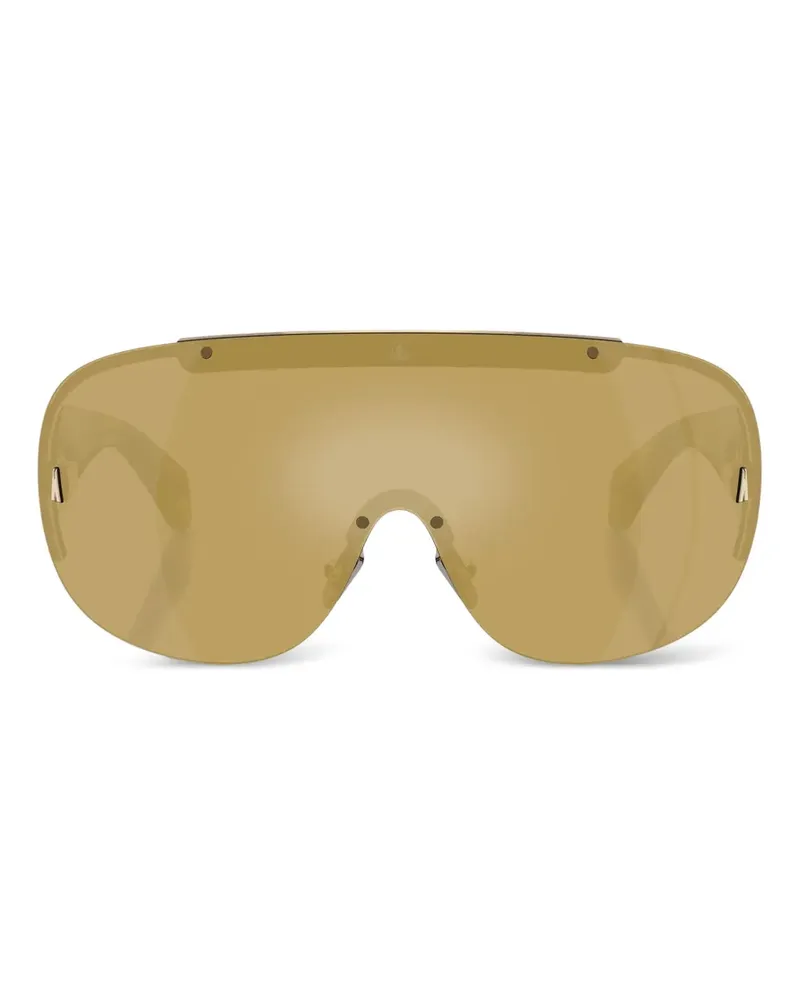 Moncler Rizon Sonnenbrille mit Shield-Gestell - Gold Gold