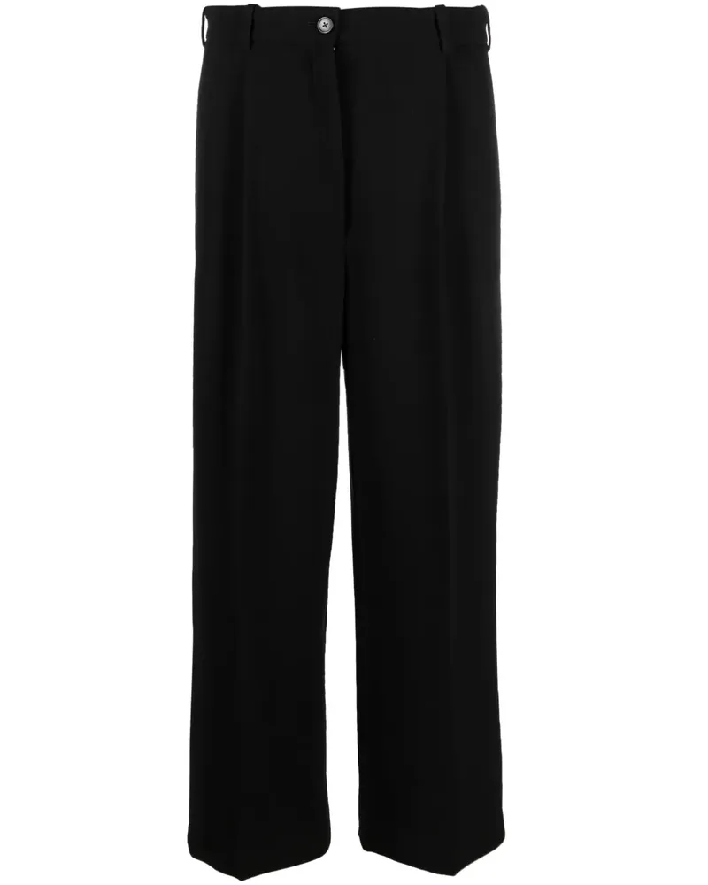 The Row Weite Baguette Bundfaltenhose - Schwarz Schwarz