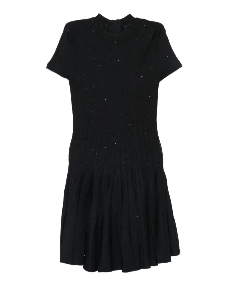 Balmain Minikleid mit Pailletten - Schwarz Schwarz